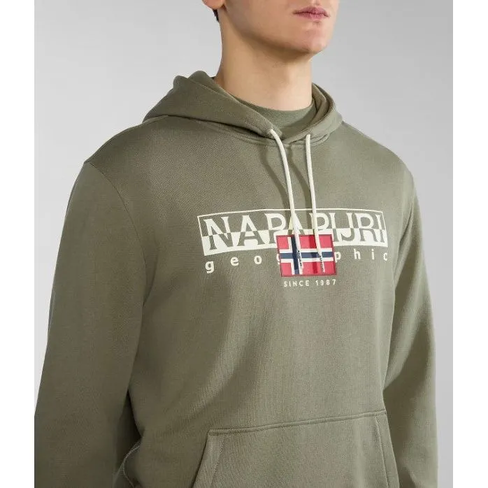 Napapijri Mens Hoodie B-Aylmer Green Lichen