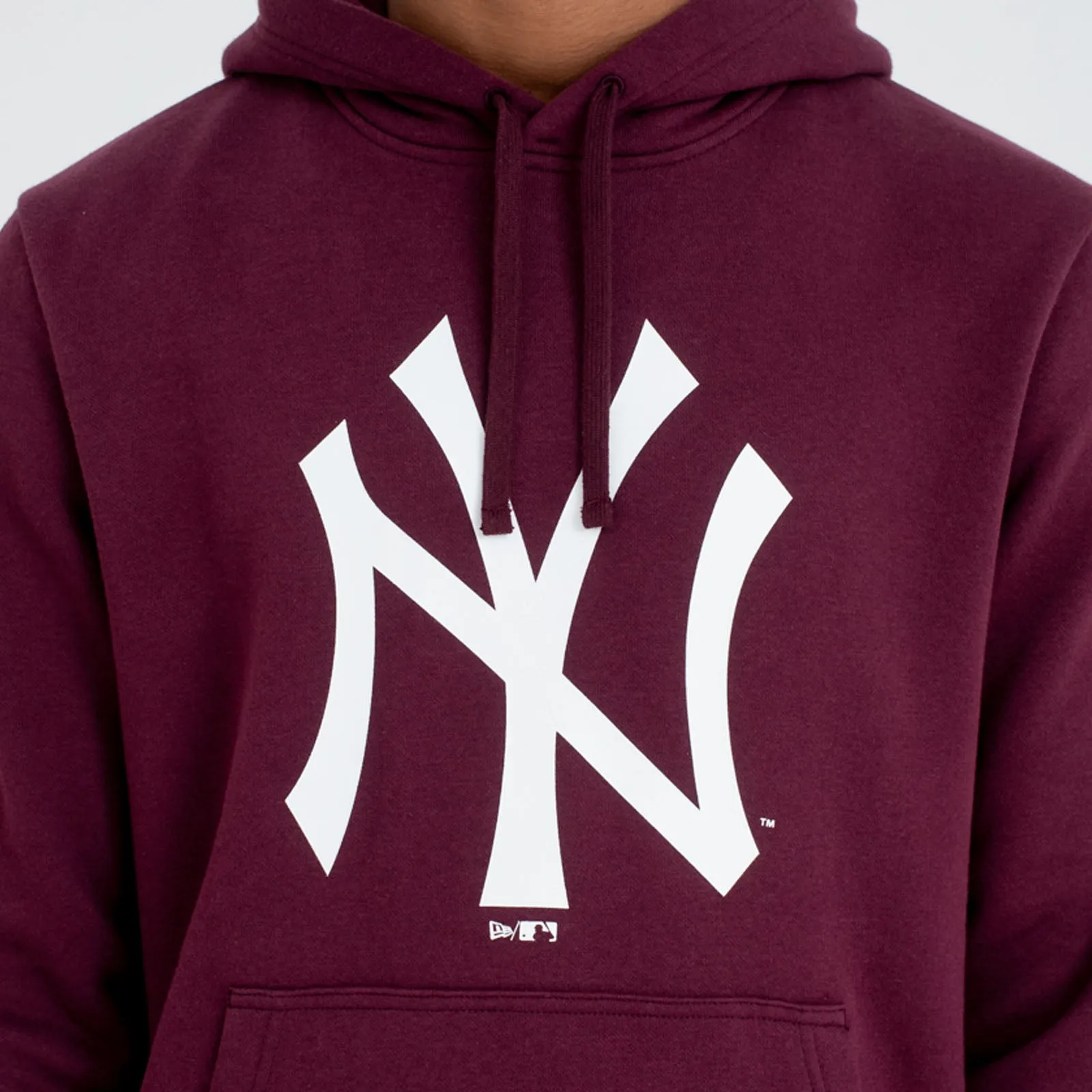 New Era New York NY Yankees MLB Team Hoodie - Maroon