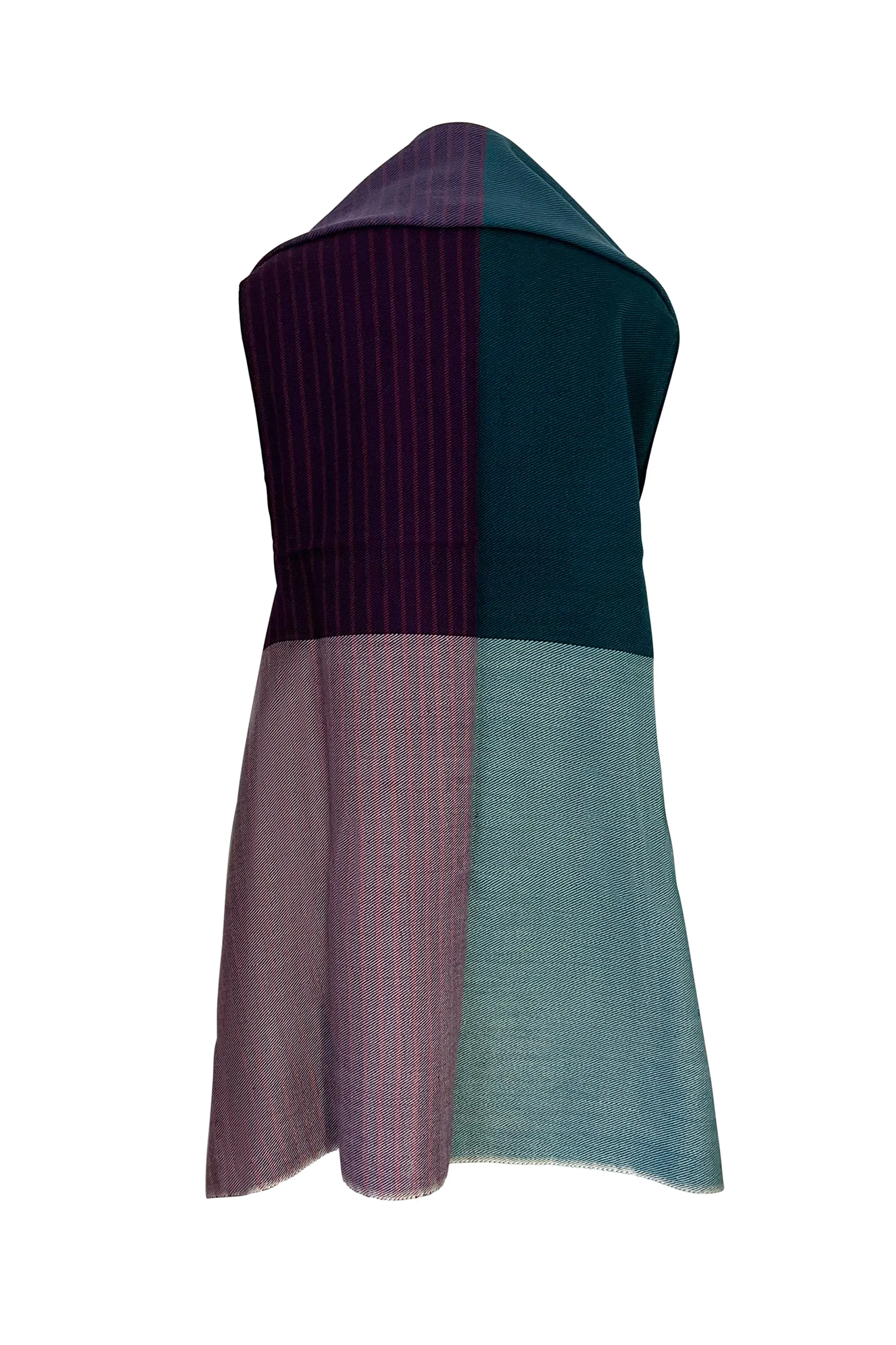 NEW! Light Wool Cape Fusion Teal Purple