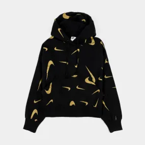 NSW AOP Logo Womens Hoodie (Black/Gold)