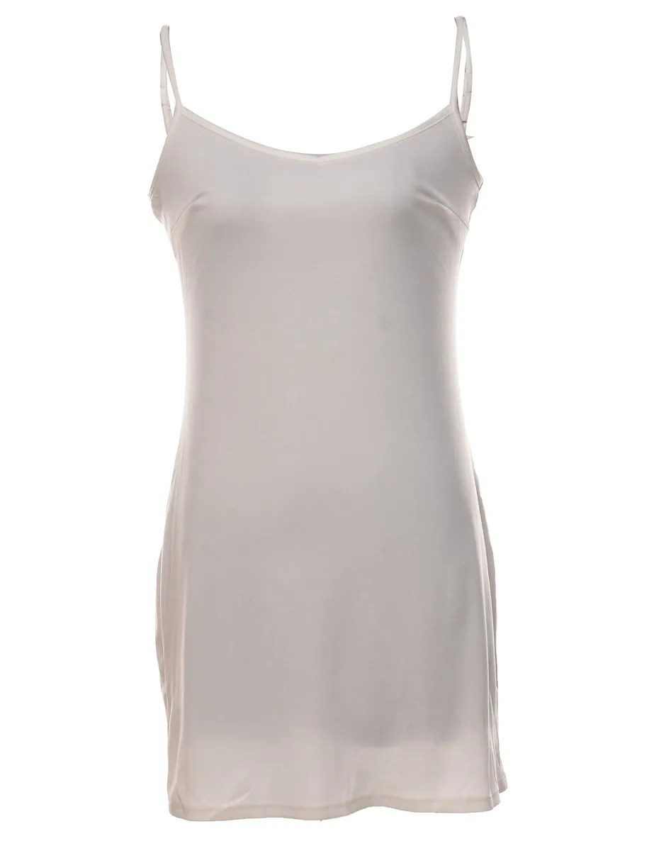 Off-White Strappy Slip Dress  - M