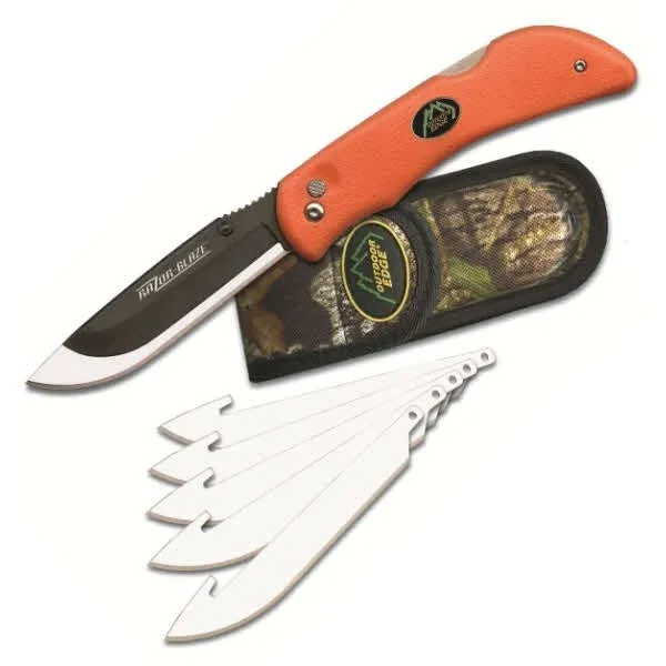 Outdoor Edge Razor-Blaze Orange With 6 Blades