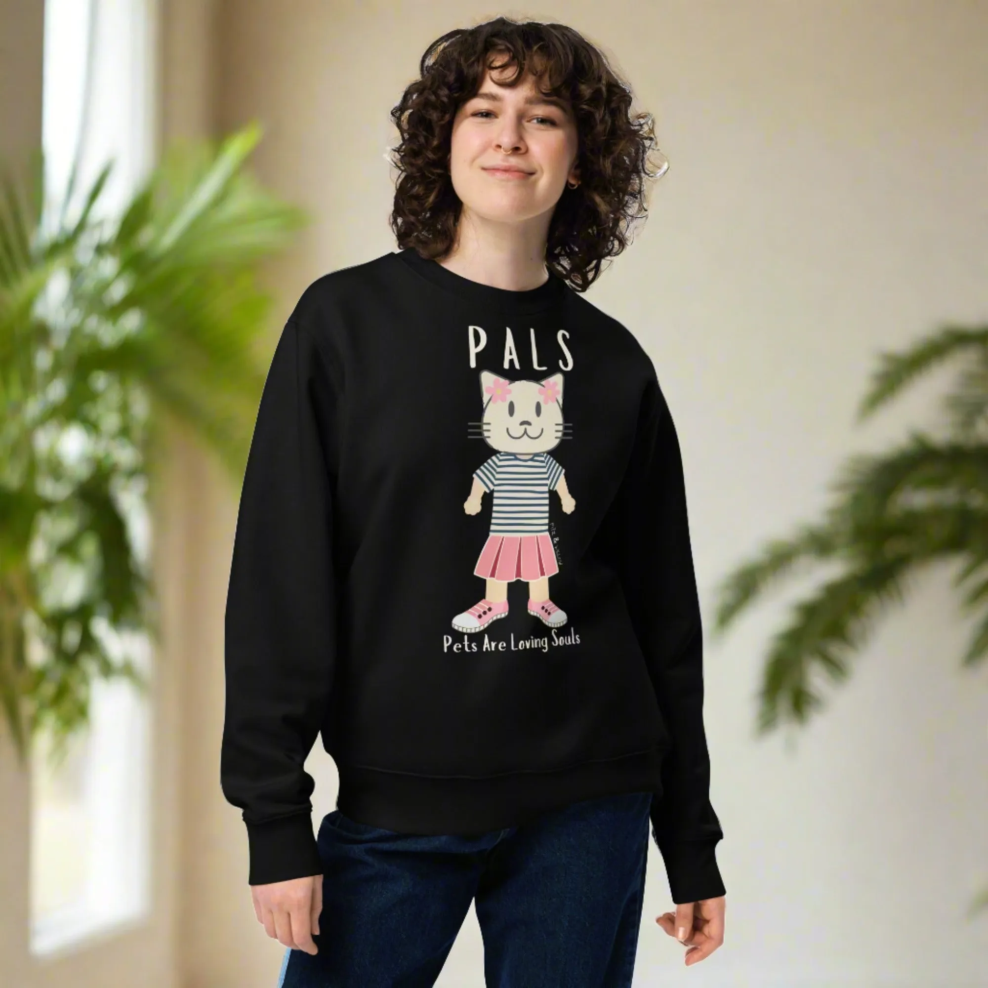 PALS, Cat themed, sustainable sweatshirt