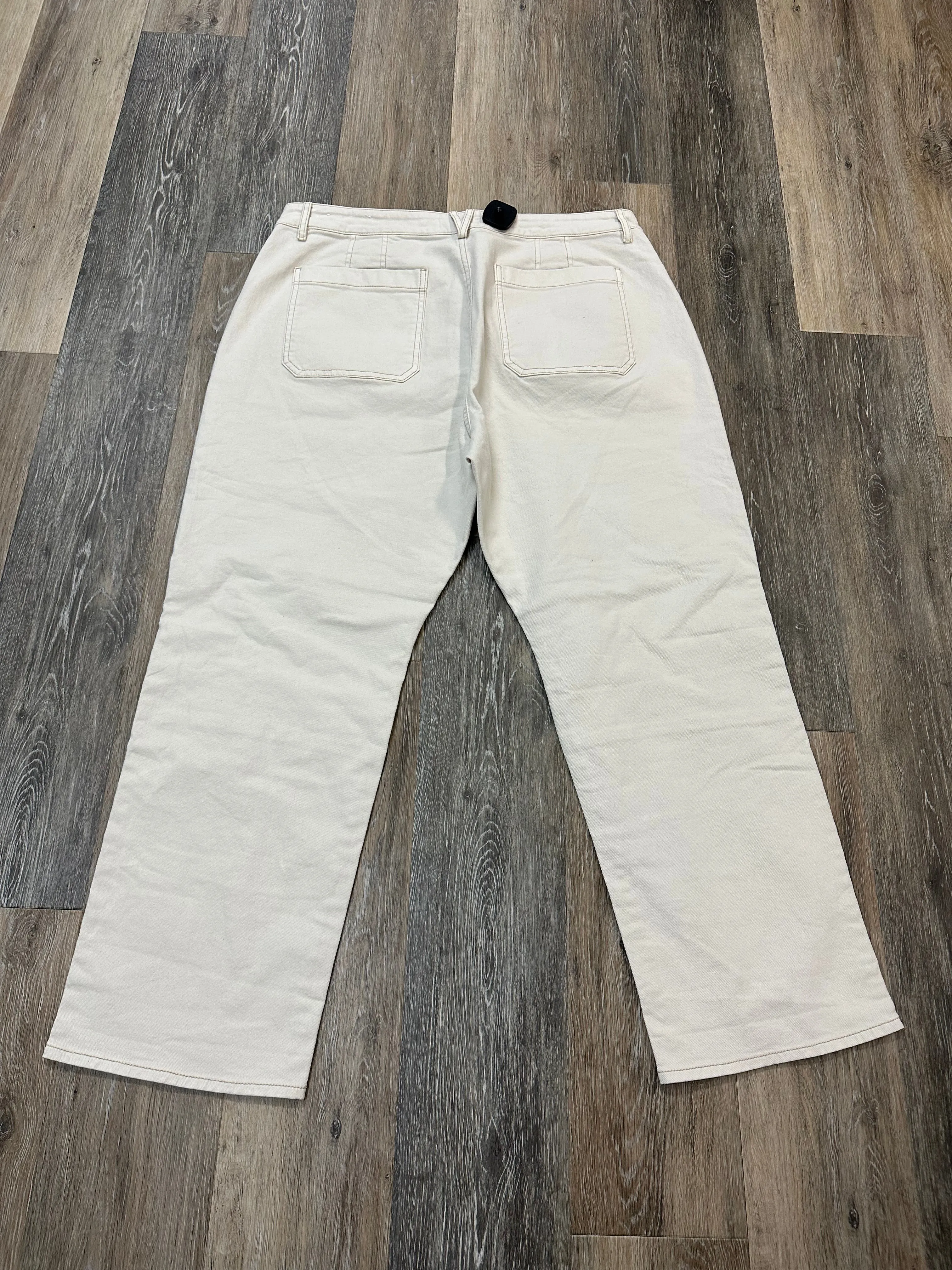 Pants Cargo & Utility By Loft In Cream Denim, Size: 16