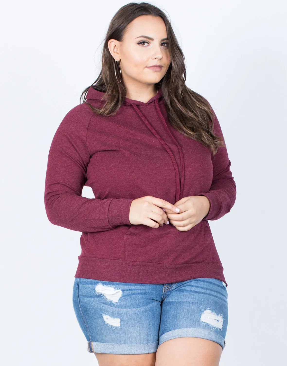 Plus Size Laid-Back Hoodie