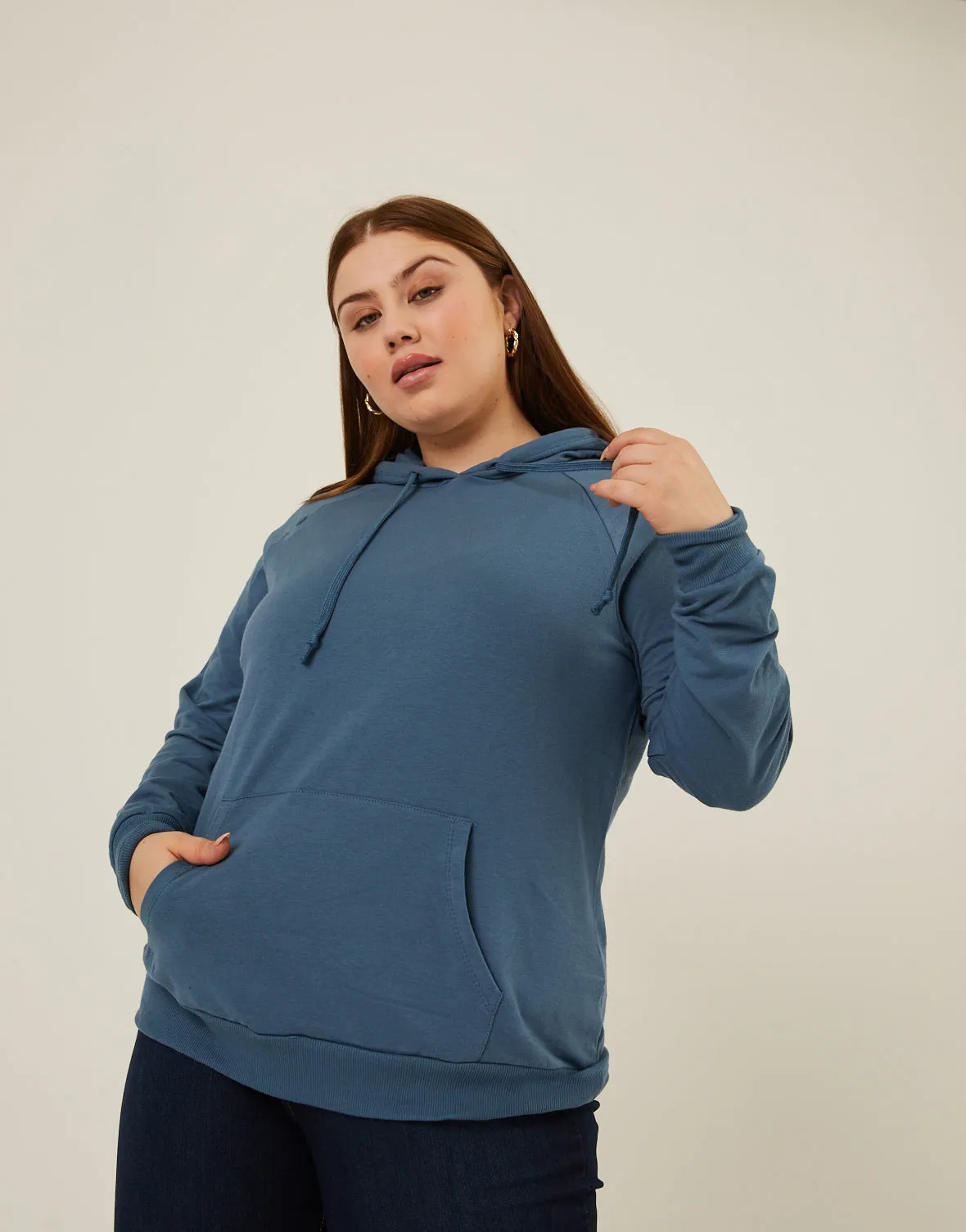 Plus Size Laid-Back Hoodie