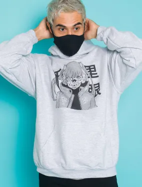 Popkiller Artist Series Acky BrightMask Girl Pullover Hoodie