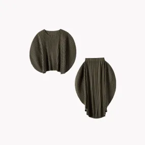 Pre Order:  Circle Up Pleated Set