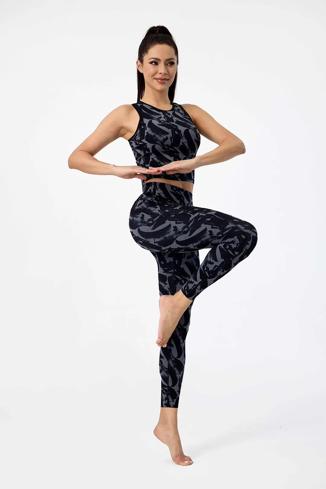 Print High-Waist Strechy Legging