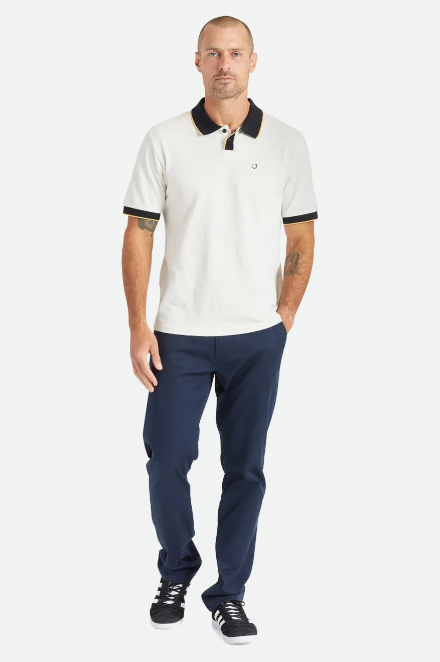 Proper S/S Polo - Off White/Black