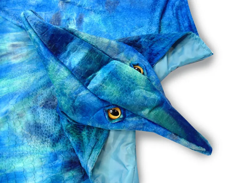 Pterodactyl Hooded Cape - Size 4-5 Flexible