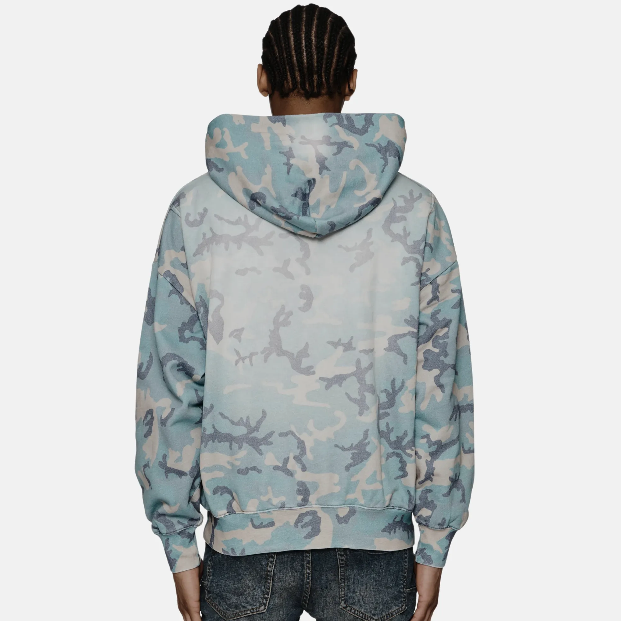 Purple Brand Faded Camo Hoodie