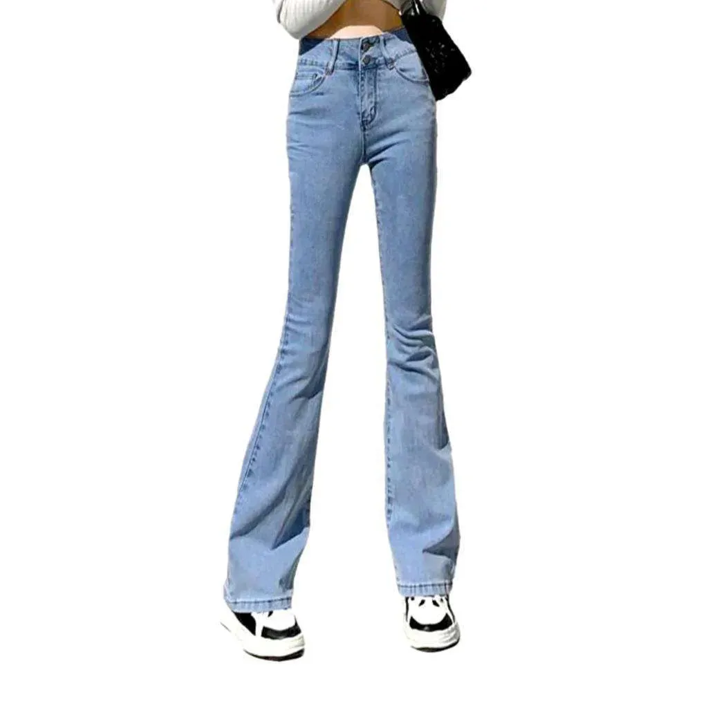 Push-up stonewashed jeans
 for women