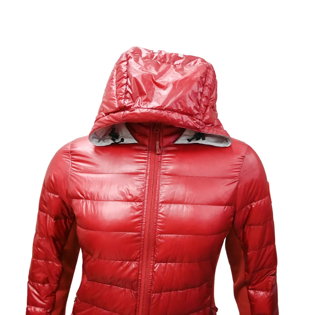 Red Puffer Hooded Coat