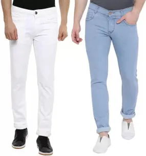 Regular Men Multicolor Jeans  (Pack of 2)