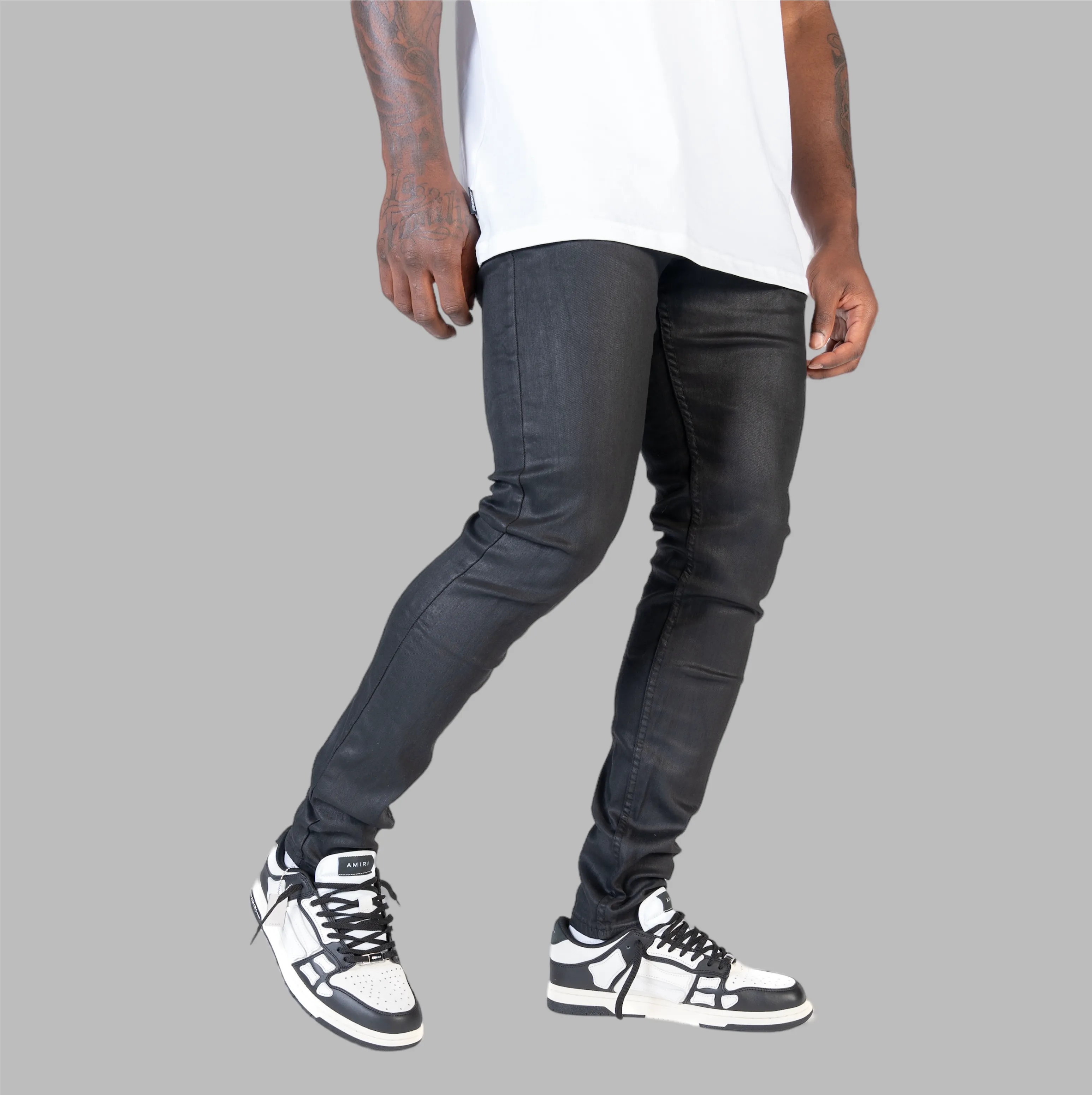 Relapse Jeans No More 105 Skinny Denim Black Wax