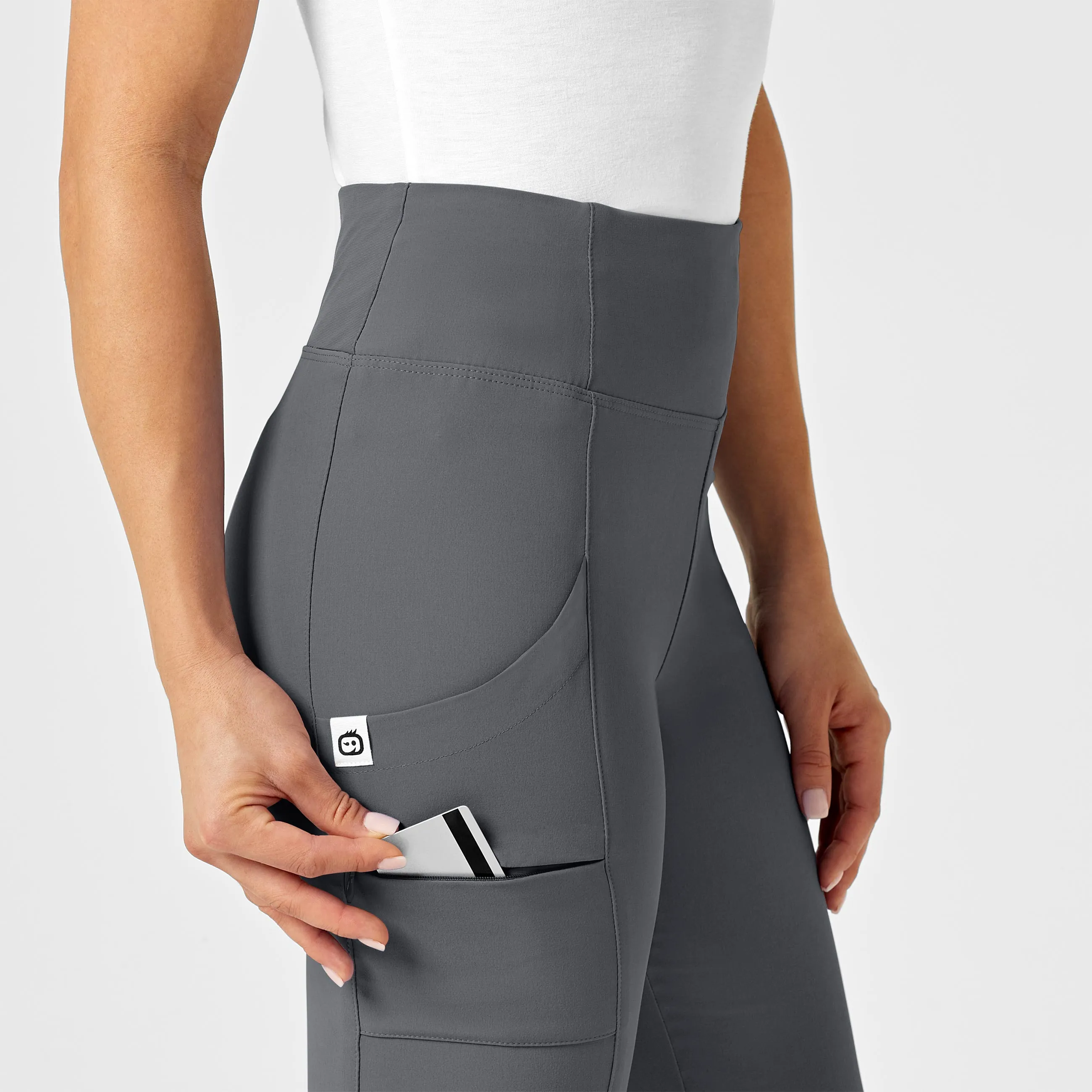 RENEW Women's High Waist Power Pant - Pewter