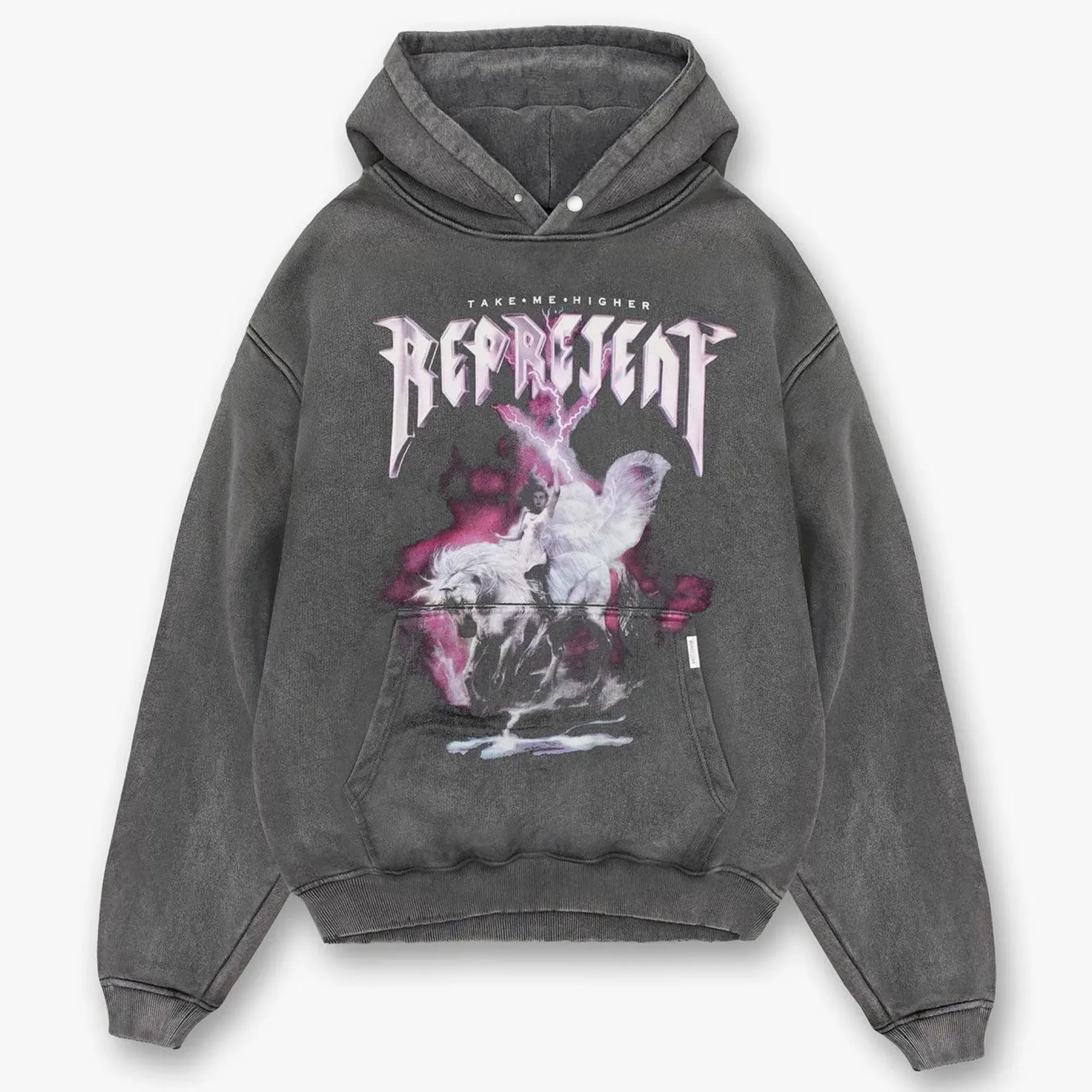 Represent Vintage Grey Take Me Higher Hoodie