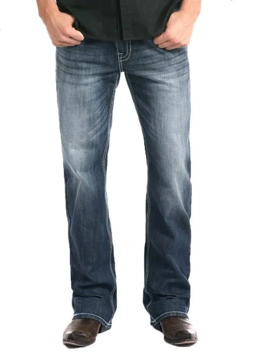 Rock & Roll Denim Relaxed Fit ReFlex Straight Leg Jeans #M0S3473