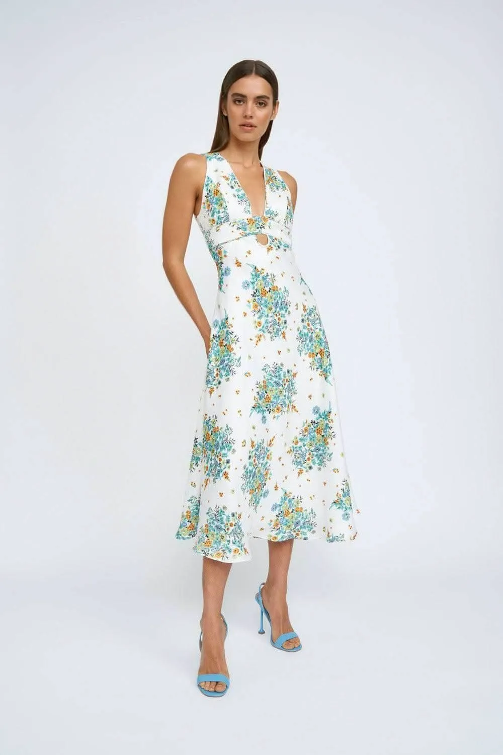 Roma Floral Midi Dress