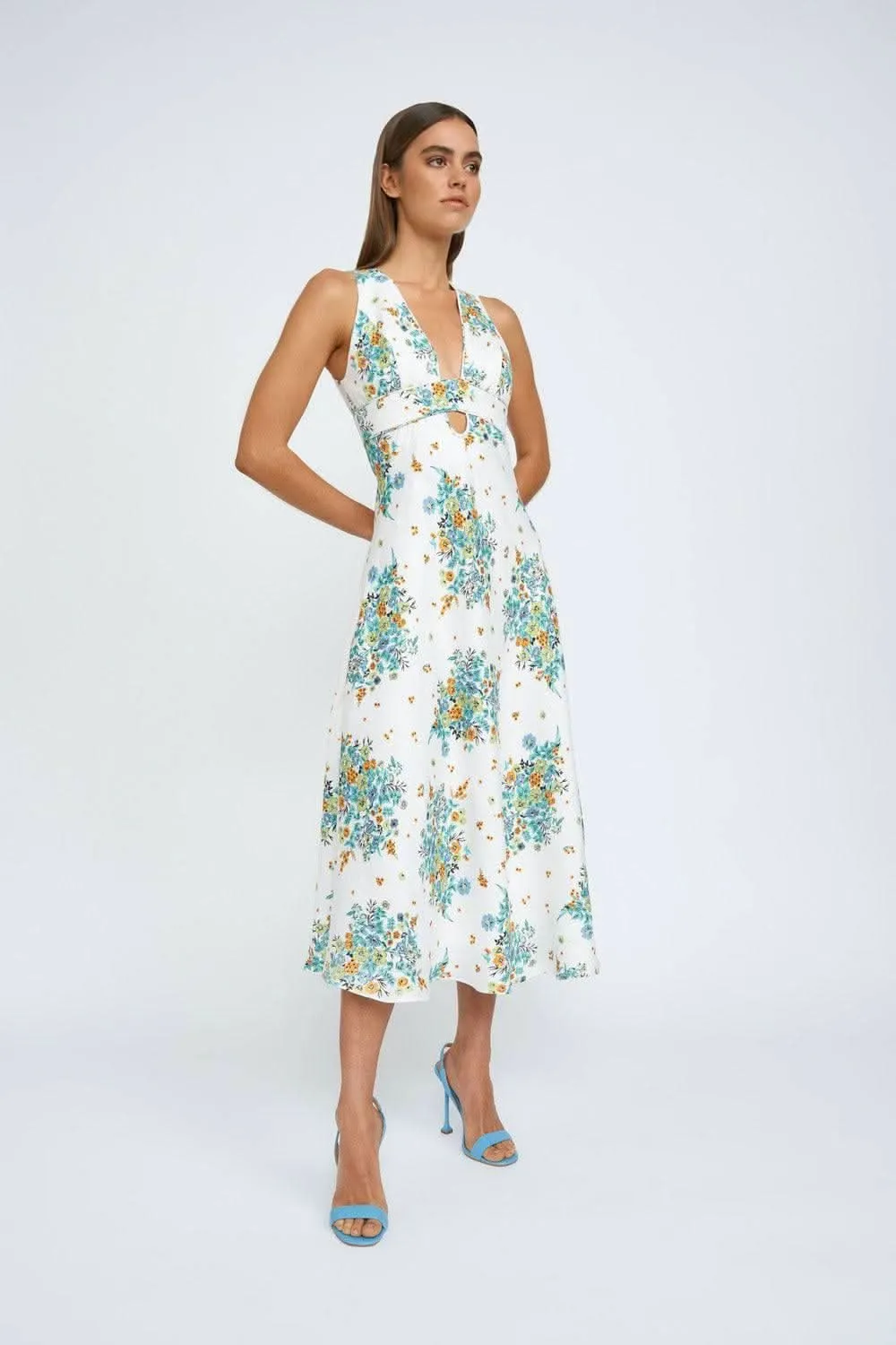 Roma Floral Midi Dress