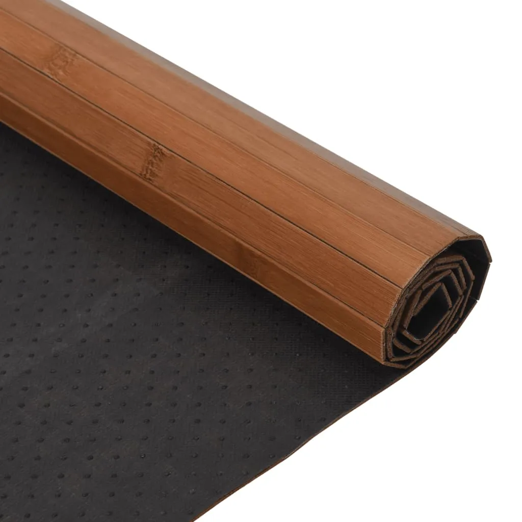 Rug Rectangular Brown 70x100 cm Bamboo