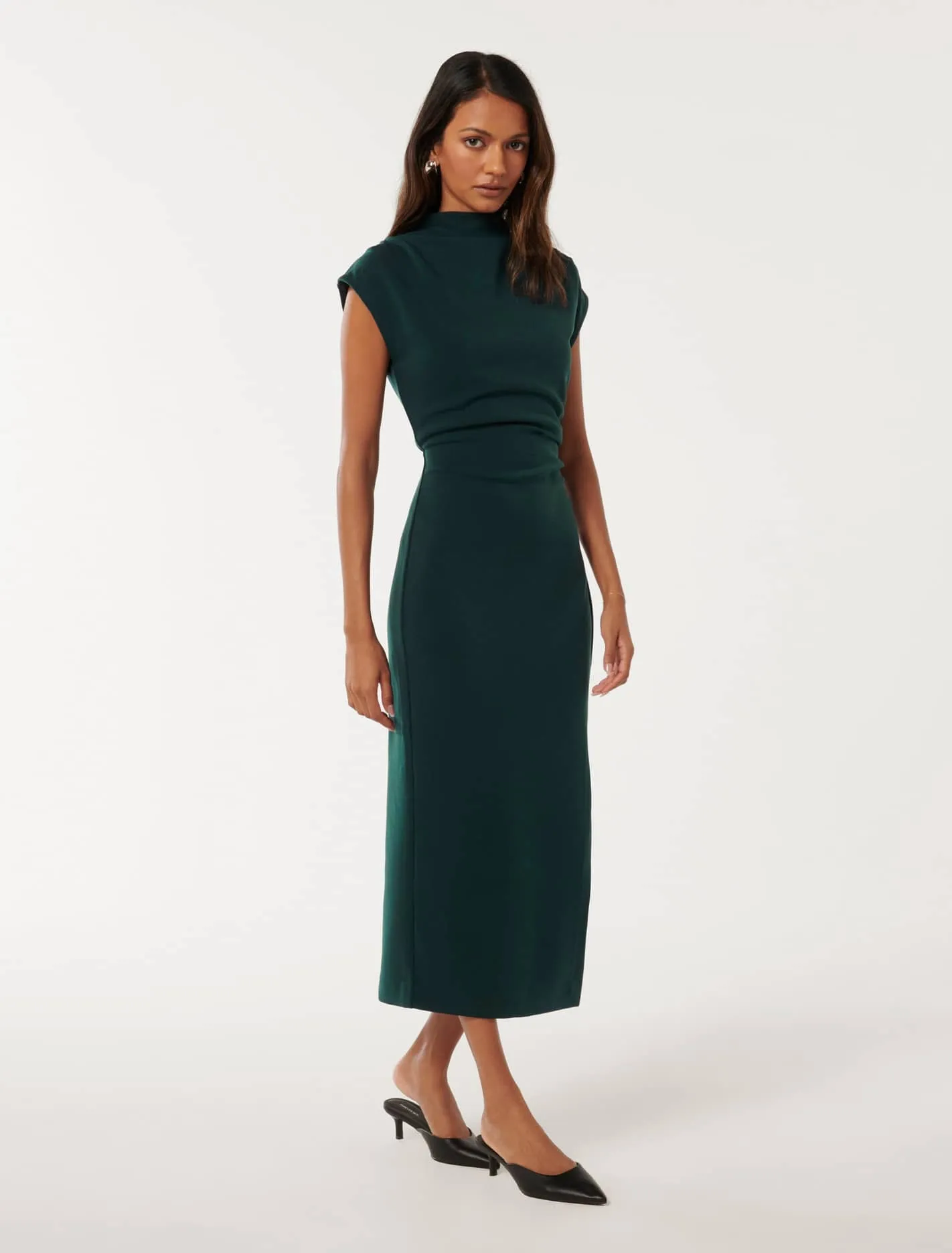 Samantha Petite Bodycon Midi Dress