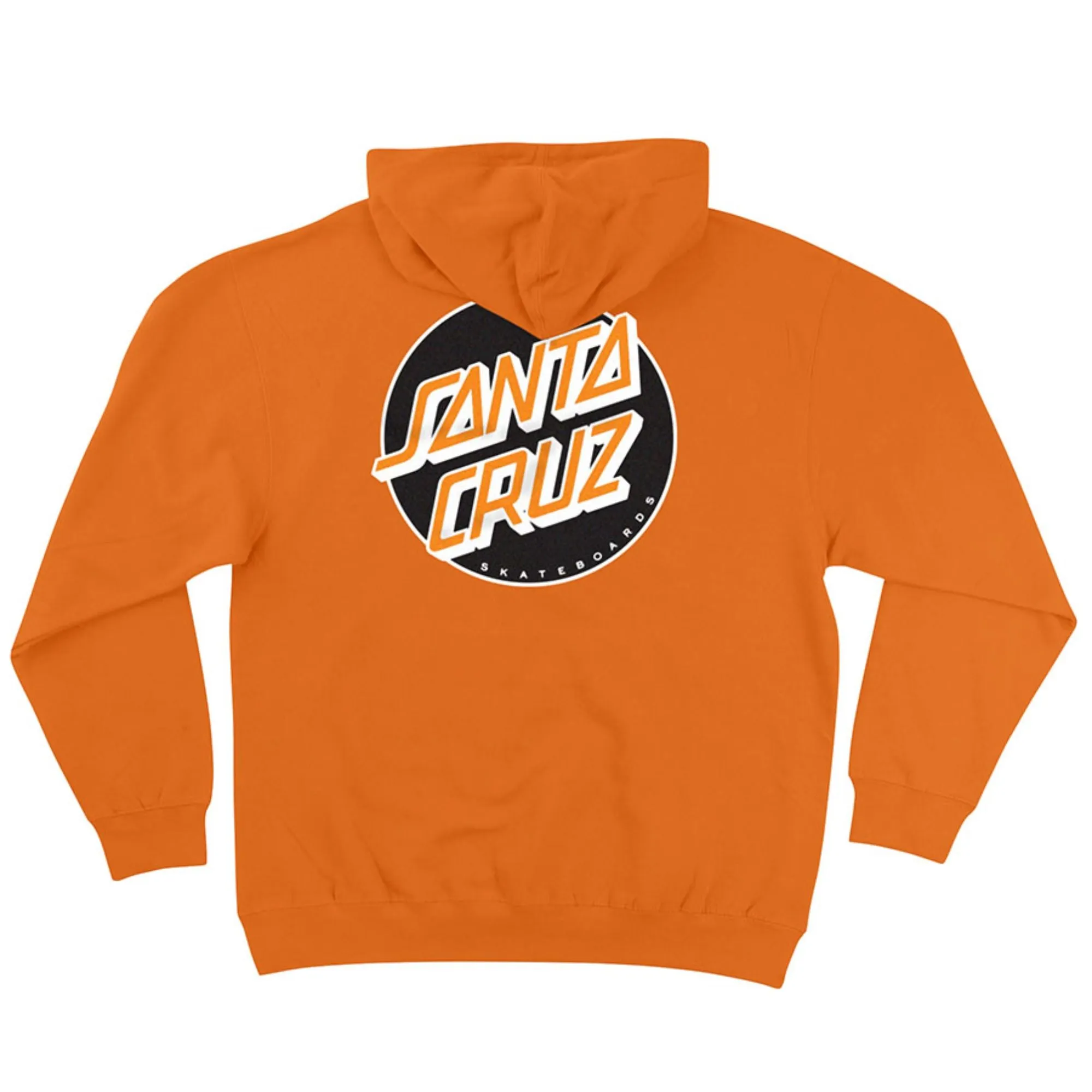 Santa Cruz Other Dot P/O Hooded Pullover Hooded Mens Sweatshirt, Safety Orange