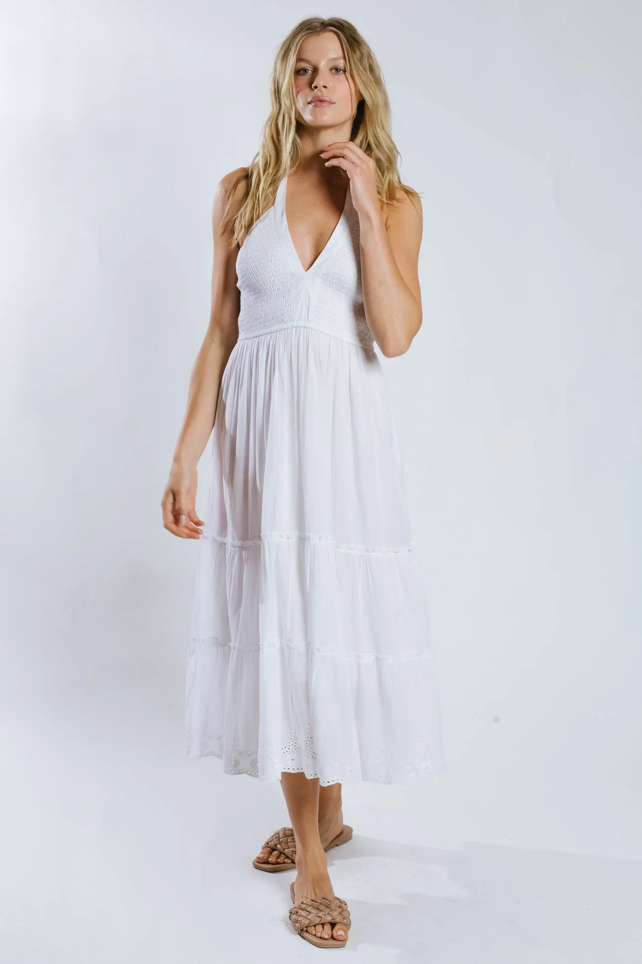 Sashi Midi Halter Dress