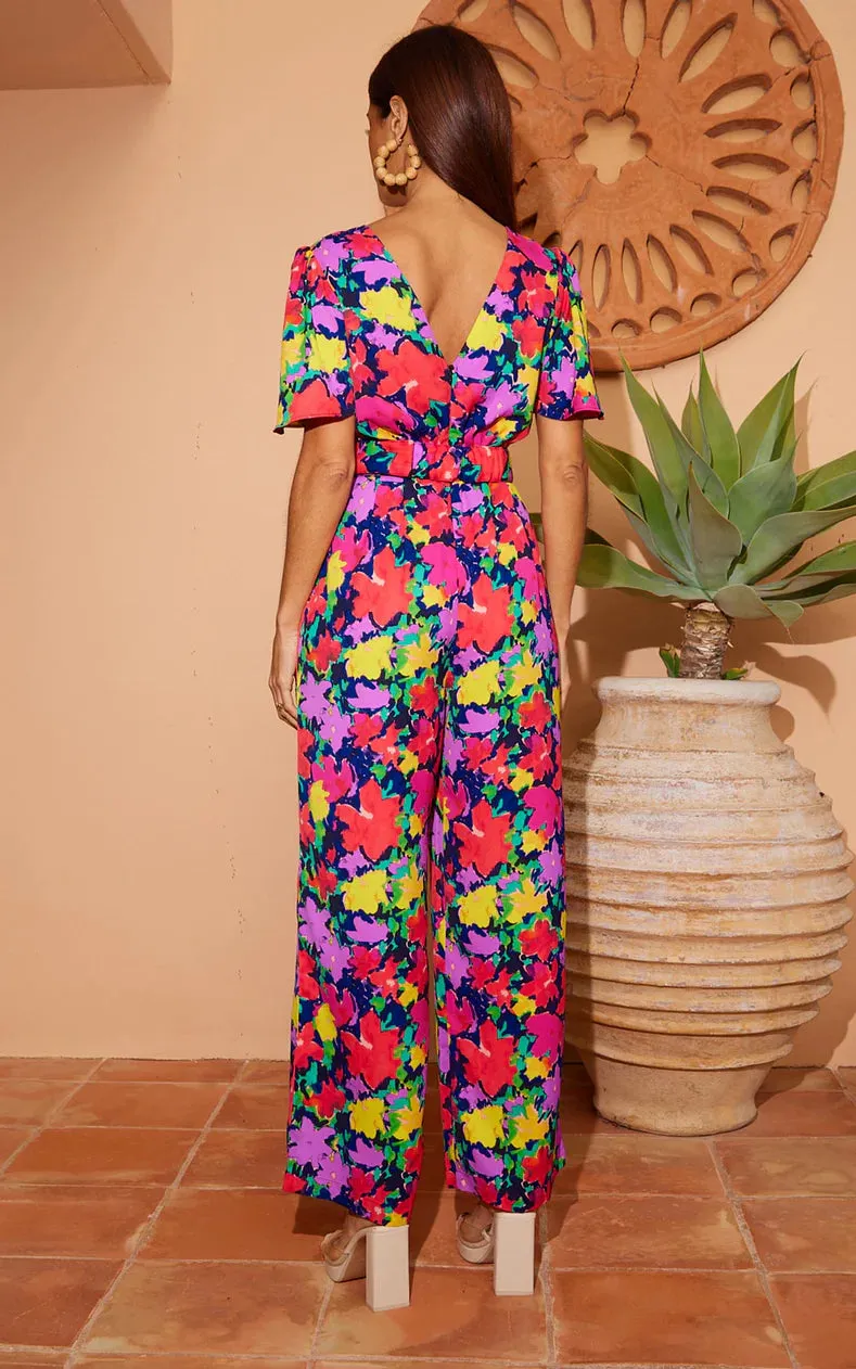 Saskia Jumpsuit In Vintage Floral (Reversible)