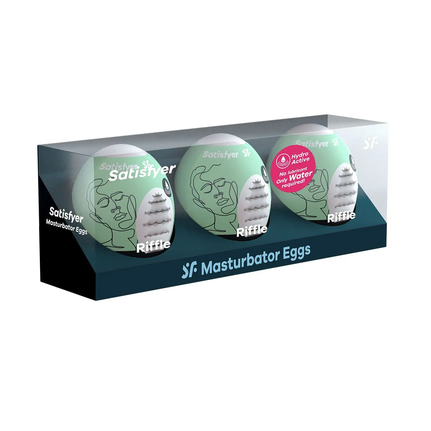 Satisfyer - Riffle Masturbator Egg (Green)