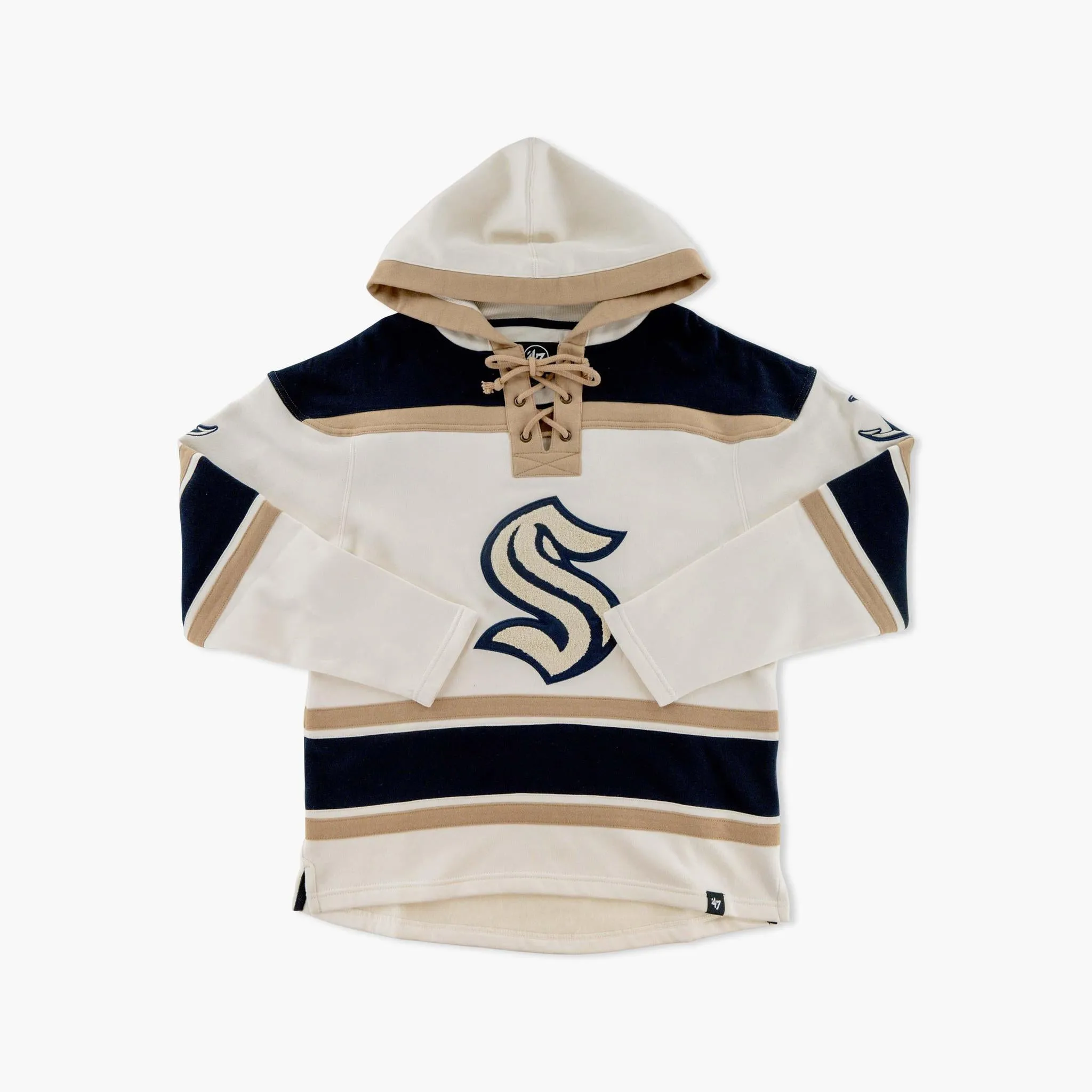 Seattle Kraken Cream Lacer Hoodie