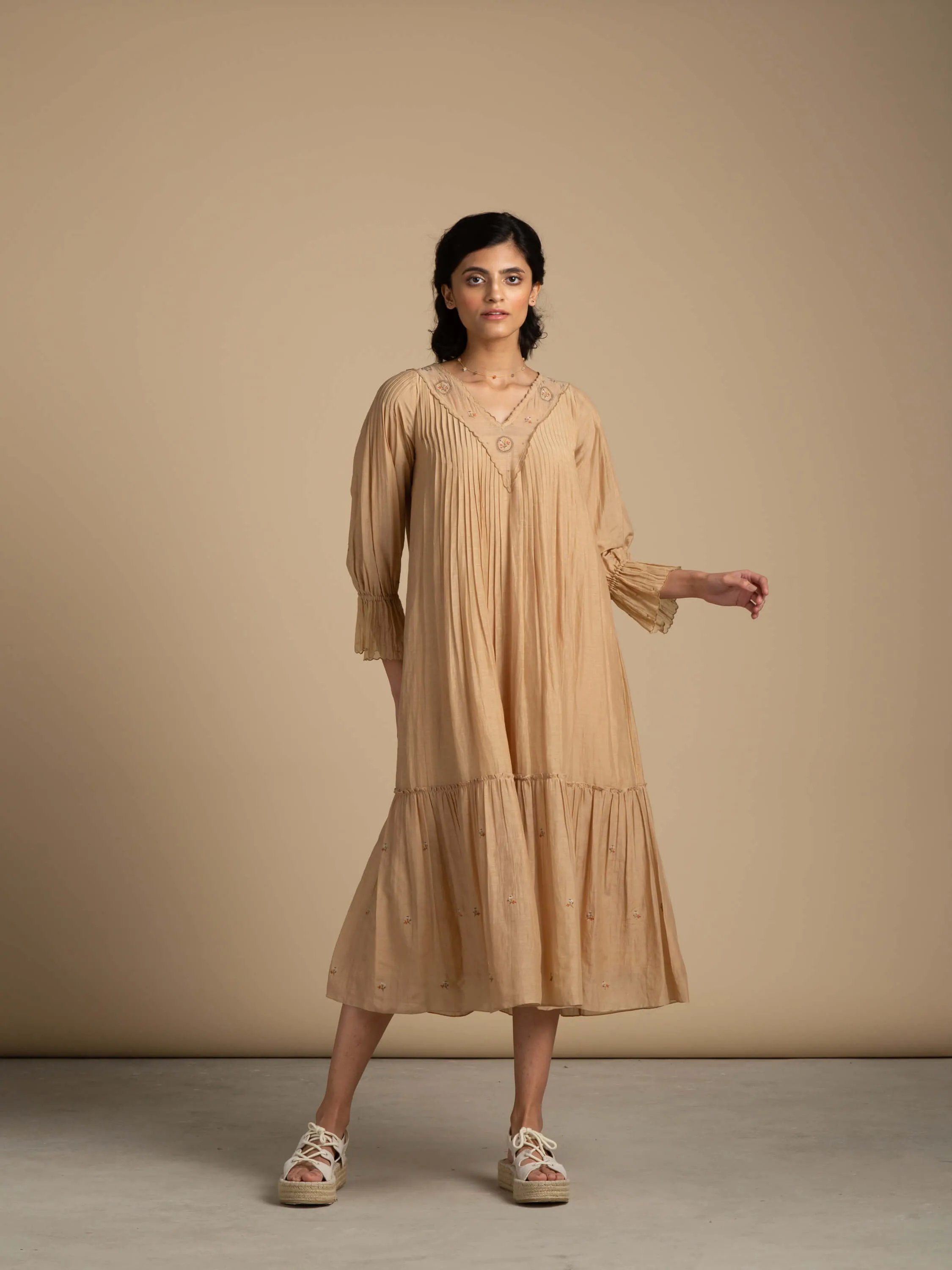 Sepia Midi Dress