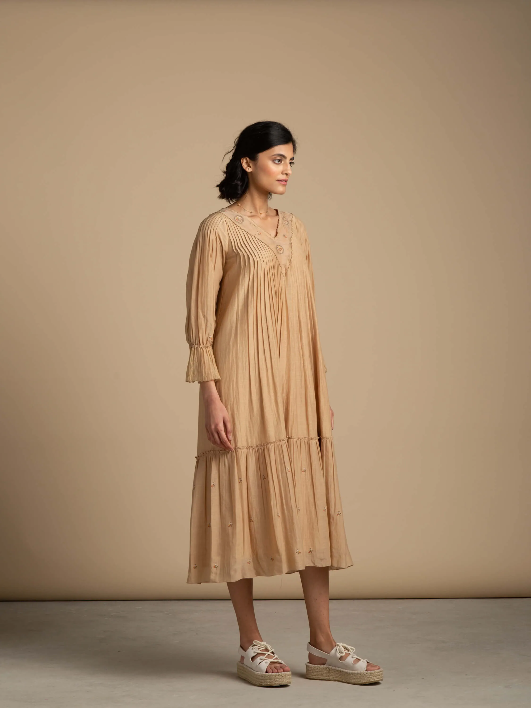 Sepia Midi Dress