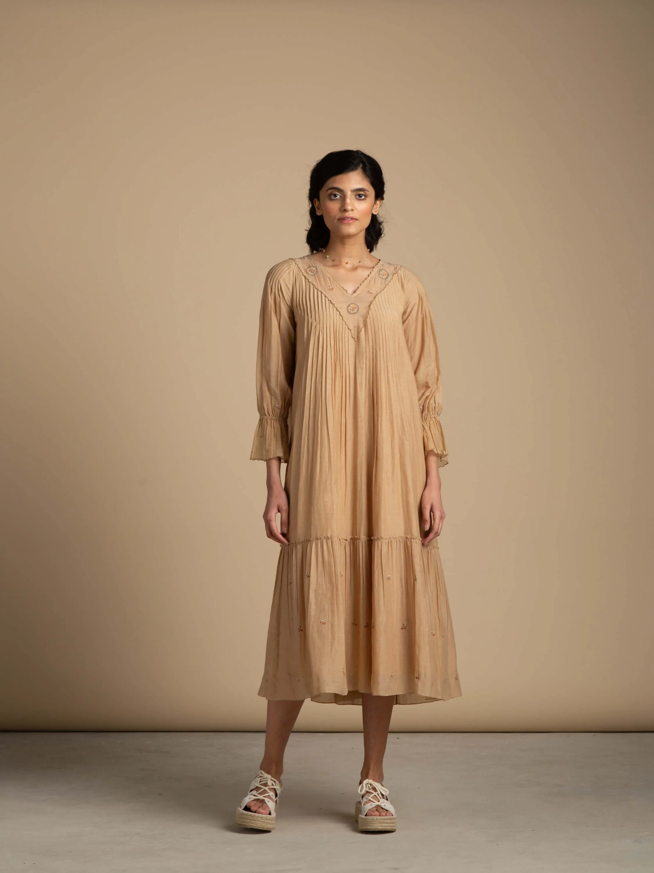 Sepia Midi Dress