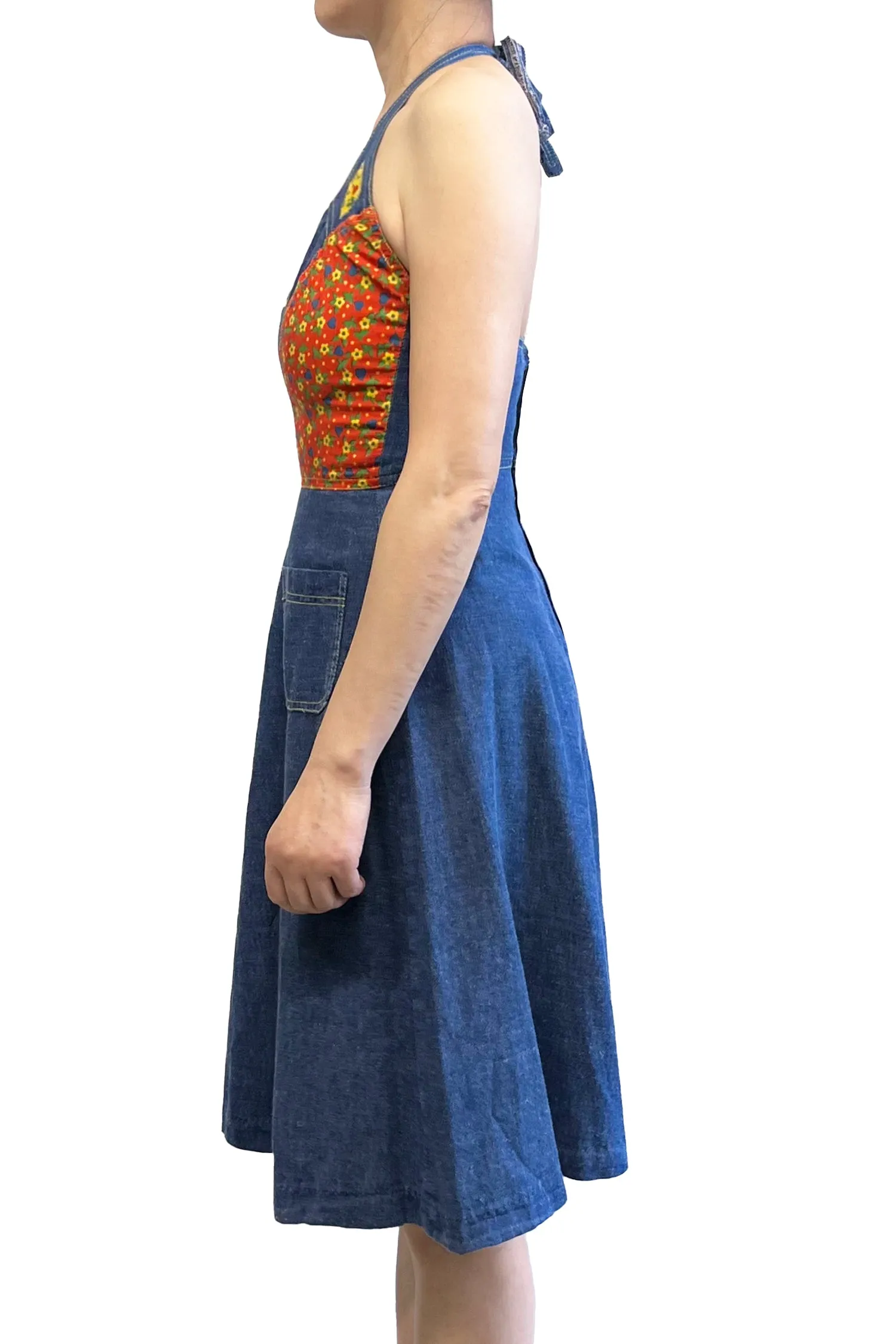 Seventies Whip-O-Wil Denim Halter Dress