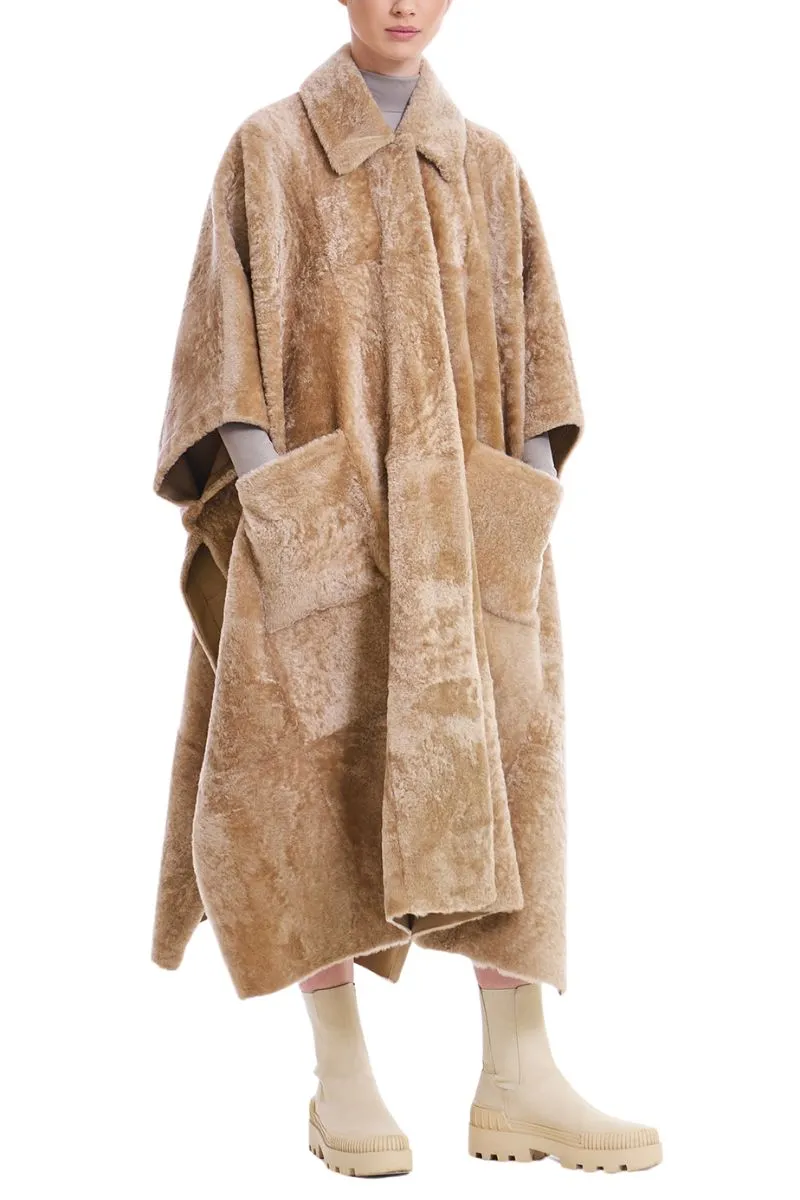 Shearling Cape