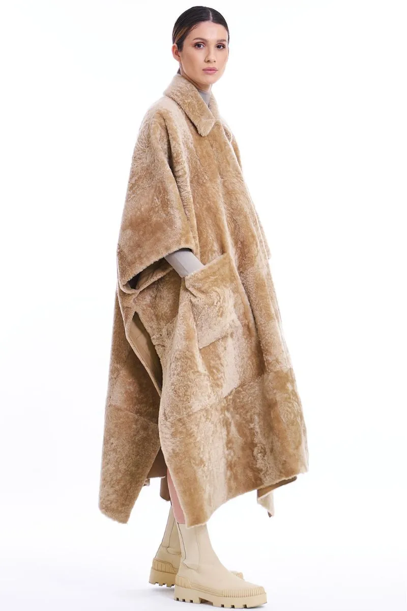 Shearling Cape