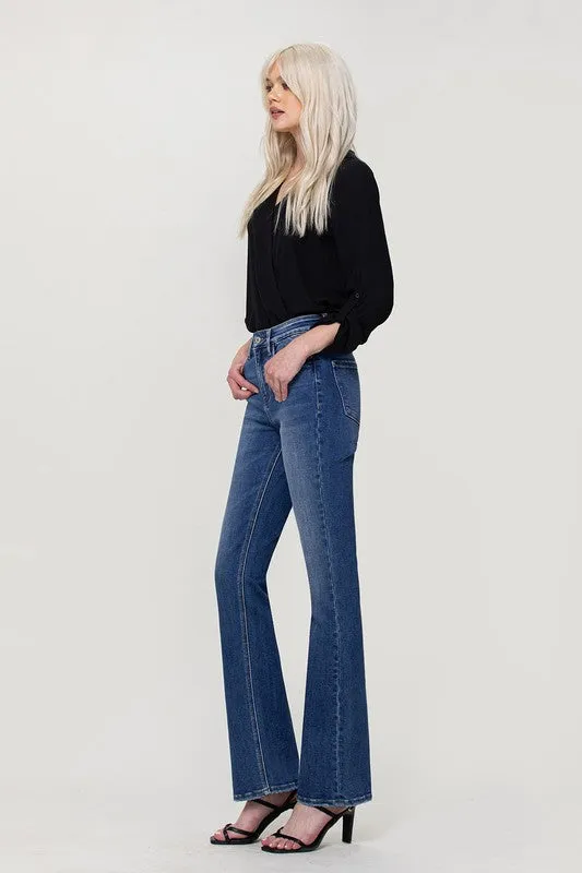 Skinny Bitch High Rise Slim Bootcut Jeans by Vervet