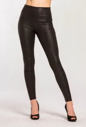 SNAKESKIN HIGH WAIST LEGGINGS in S-L