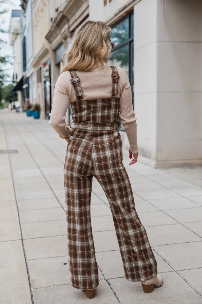 So Plaid You're Mine Multi Belted Jumpsuit FINAL SALE