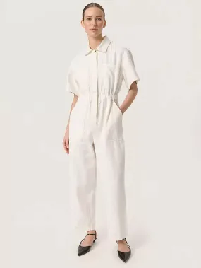 Soaked in Luxury Zalia Jumpsuit in Whisper White