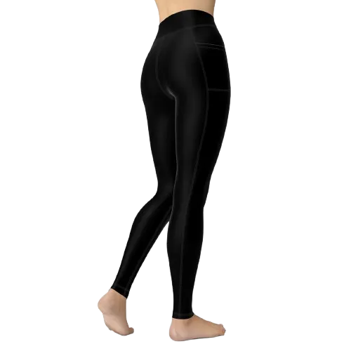 Spacefish Army Eco-Friendly Night Dive Black Leggings