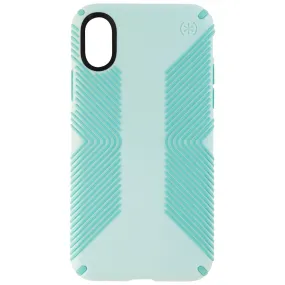 Speck Presidio Grip Hybrid Hard Case for Apple iPhone X - Surf Teal/Mykonos Blue