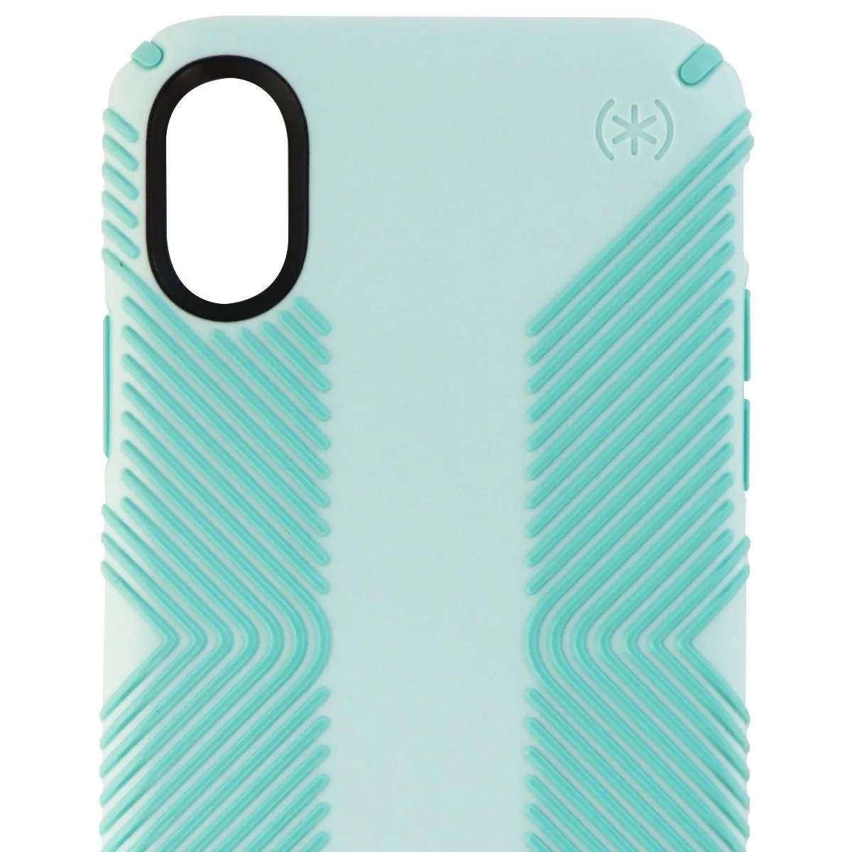 Speck Presidio Grip Hybrid Hard Case for Apple iPhone X - Surf Teal/Mykonos Blue