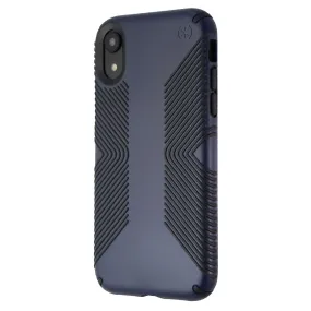 Speck Presidio Grip Series Case for Apple iPhone XR - Blue/Carbon Black