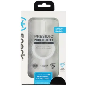 Speck Presidio Perfect Clear Grip Case for MagSafe for iPhone 13 Pro - Clear