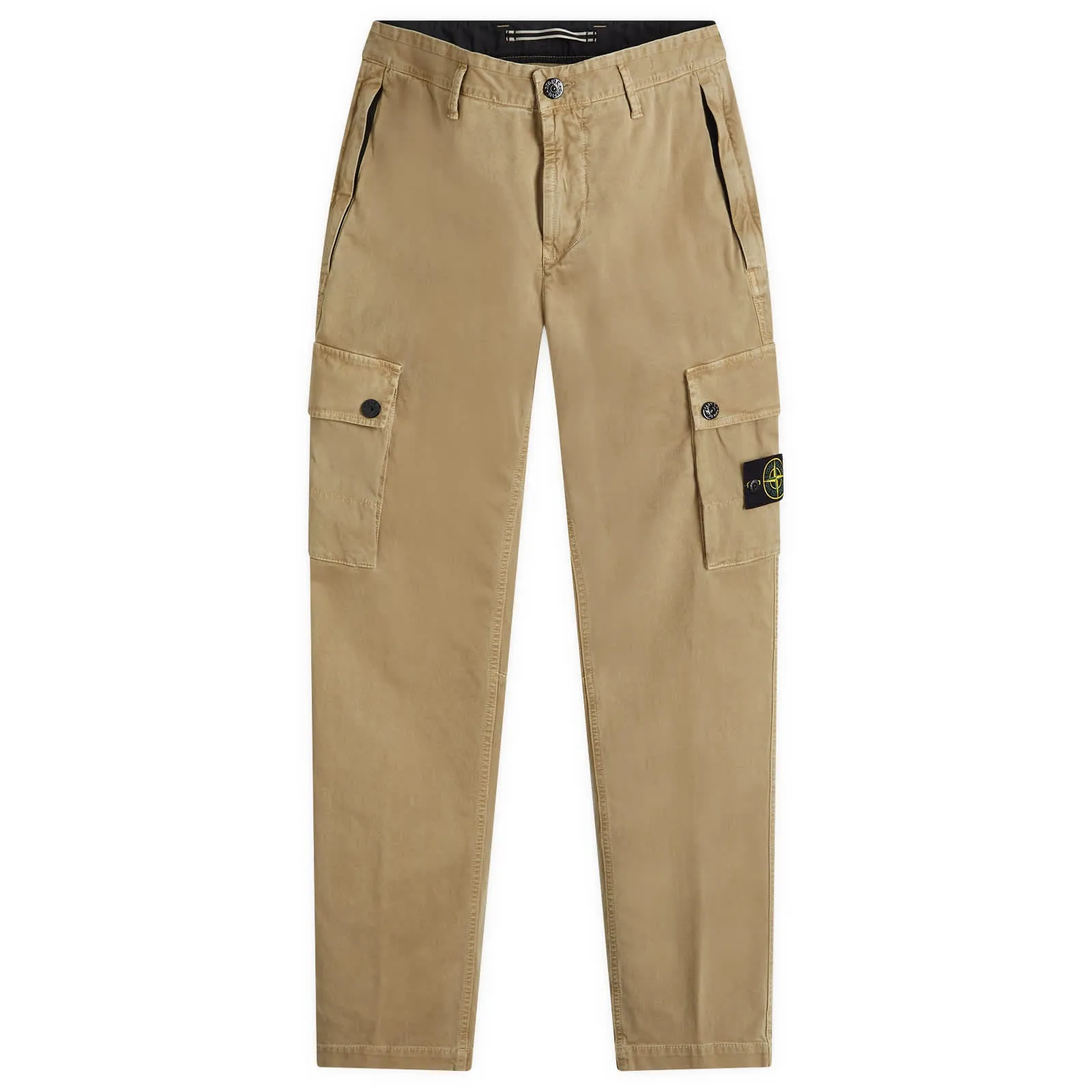 Stone Island Brushed Cotton Canvas Cargo Pants