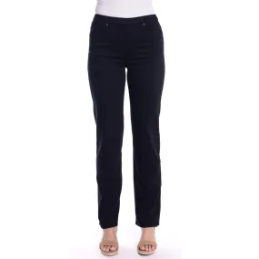 Straight Leg Coloured Jeans by  Café Latte - Black