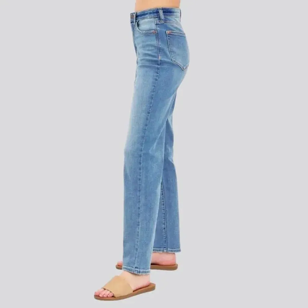 Straight women's ground jeans